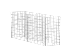 vidaXL Cesta de muro de gaviones acero galvanizado 120x30x100 cm