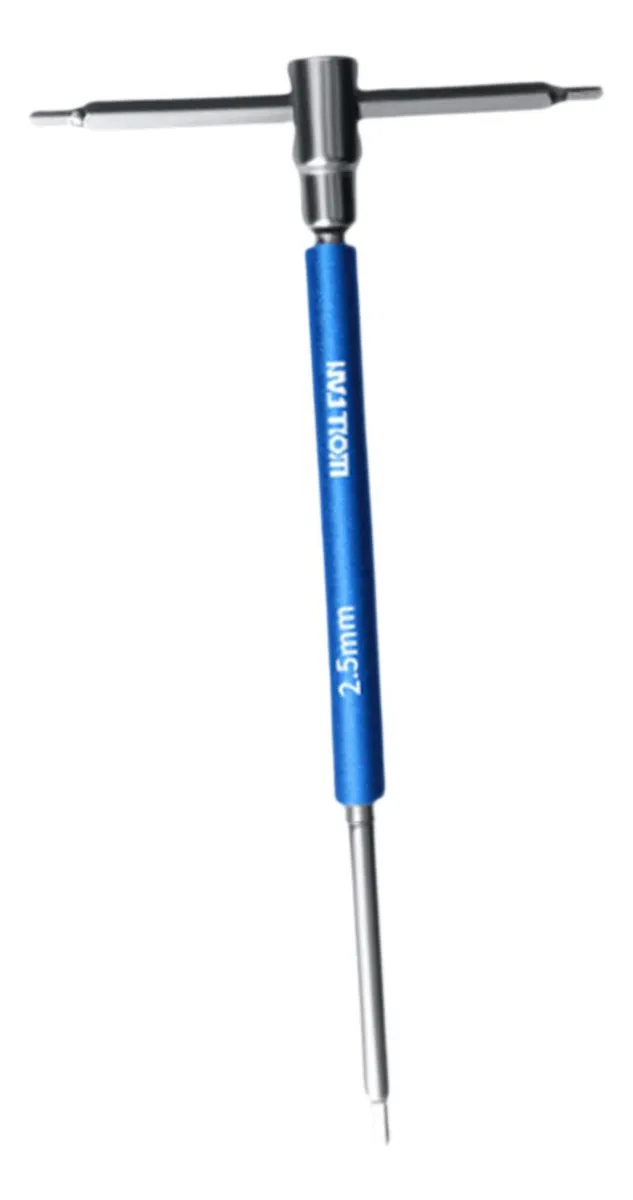 Llave hexagonal deslizante con mango en T, herramientas de 2,5 mm
