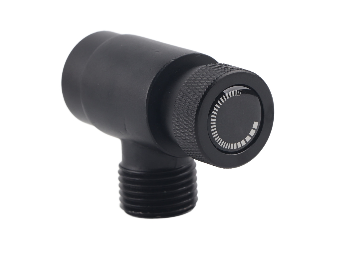 Adaptador De Recarga De Cilindros De Co2 Con Conector Cga320/válvula Ajustable Para Refrigerante - Negro