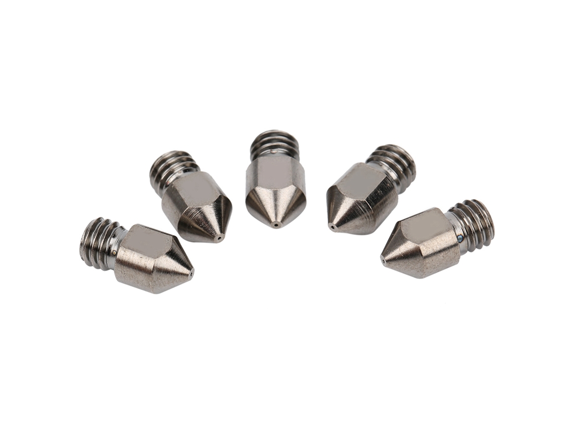Set De 5 Boquillas Para Impresora 3d Mk8, 1.75mm, Acero Temperado, 0.2-1.0mm, Accesorios De Impresión 3d