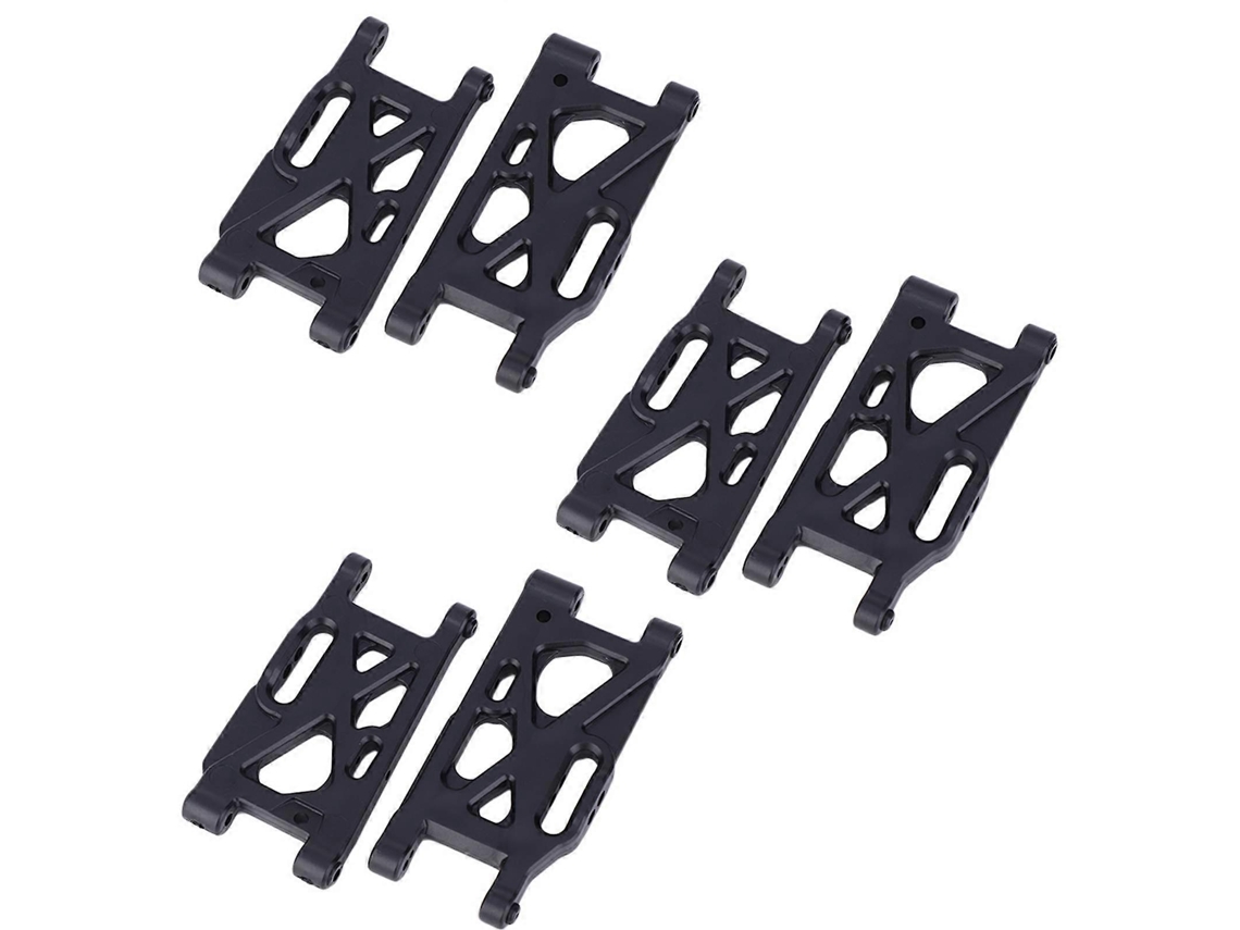 Juego de brazos de suspensión Zpshyd RC para coche Wltoys 144001 1/14 Vayotoy RC (negro)