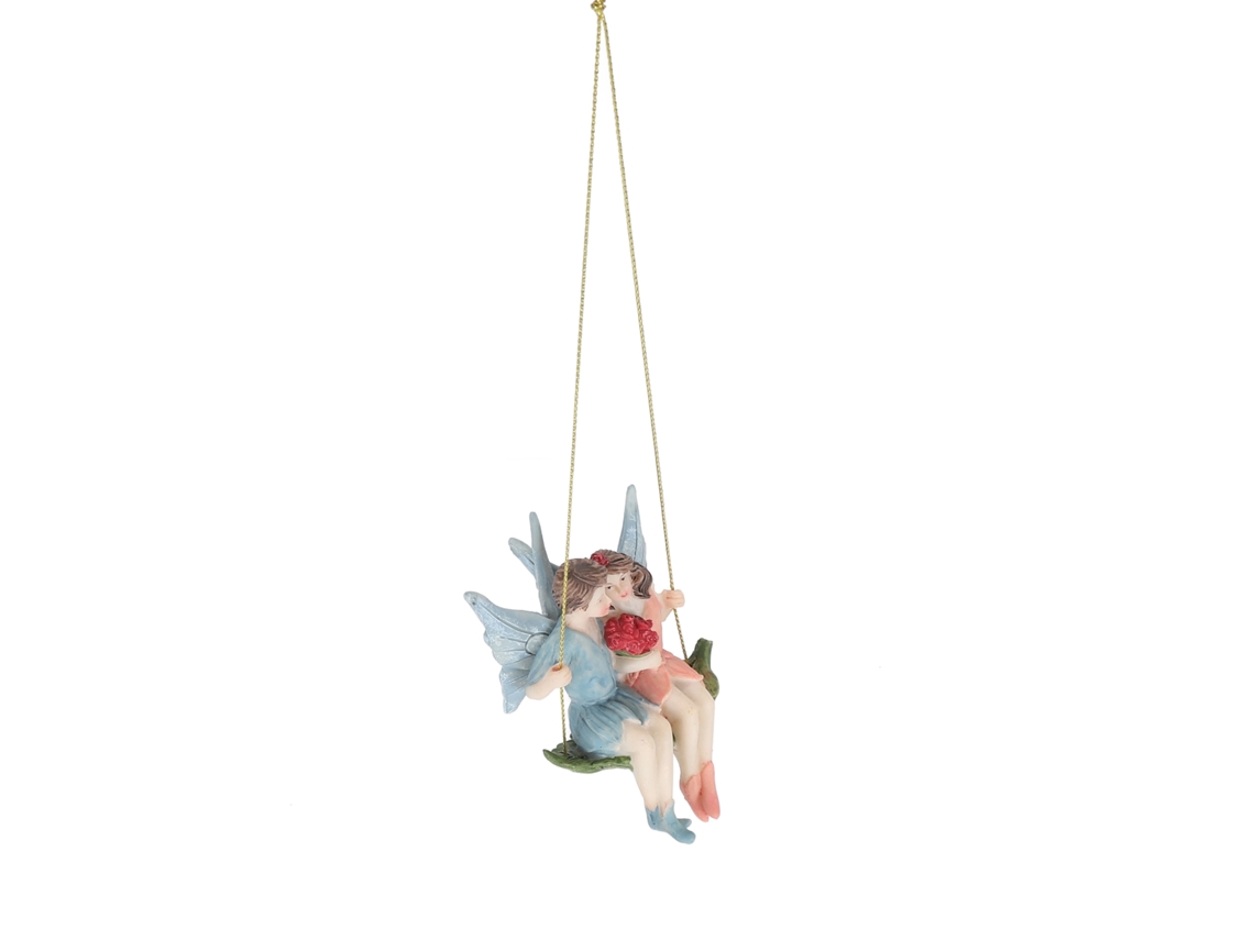 Estatua Colgante De Una Linda Pareja De Hadas, Exquisita, Para Decoración De Jardín, Bricolaje.