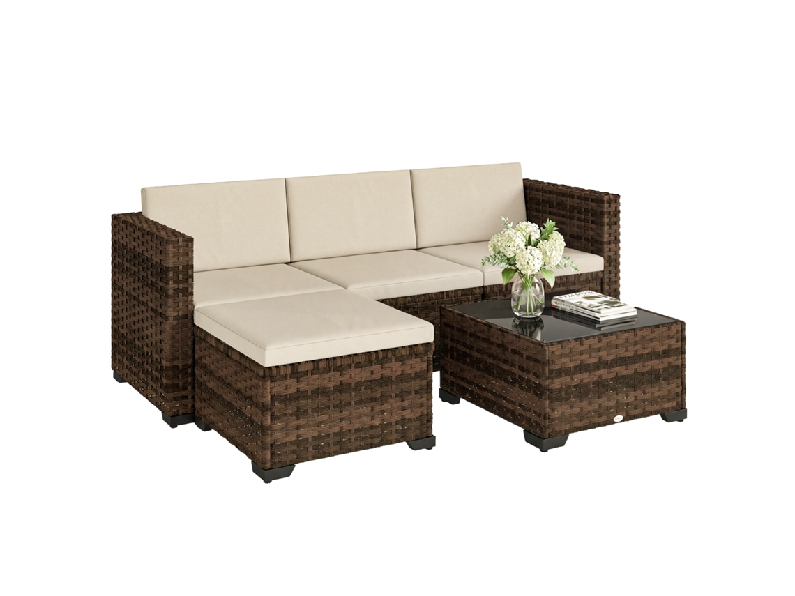 Habitación Exterior Con 5 Bloques De Esquina, Reposapiés Para Mesa