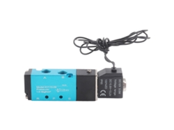 Válvula Solenoide de 5 Vias e 2 Posições 4v110-06 Pt1/8 com Bobina de Alumínio e Cobre DC12V
