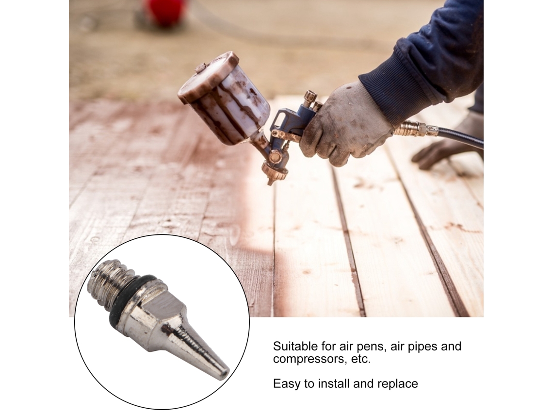 Boquilla De Acero Inoxidable De 0,3 Mm Para Aerógrafo. Conector De Repuesto Para Pistola Pulverizadora.