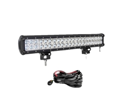 Barra de luces LED para todoterreno, SUV, ATV, varios tamaños, 1 x 126 W con kit de cableado OEM