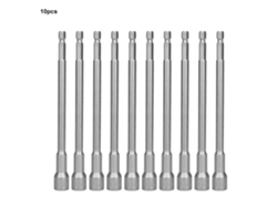 10 Llaves De Vaso Con Vástago Hexagonal Magnético Extendido De 150 Mm Para Taladro Eléctrico De 10 Mm