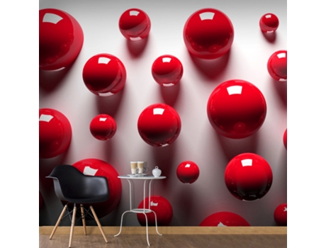 Papel Pintado Red Balls 350x245