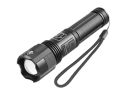 Linterna Led táctica brillante Xhp50 recargable, Zoom de altos lúmenes, 5 modos, luz de Flash negra resistente al agua YEMAESRE