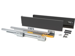 EMUCA Cajón Exterior Concept 30 Kg Alto 138 Mm- 400- Gris Antracita- Acero
