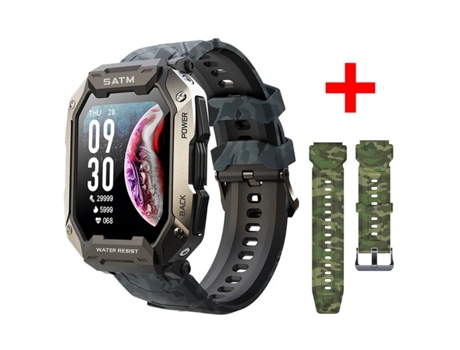 Reloj inteligente militar resistente al agua 5ATM IP69K para hombre, reloj inteligente profesional HD de 1,71 pulgadas para exteriores, relojes de ...