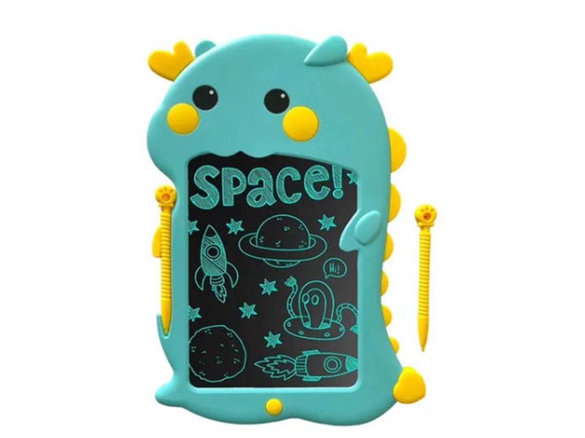 Quadro De Desenho Lcd Dinossauro Cute Reutilizável Tela Colorida Para Crianças Aprendizagem Doodle