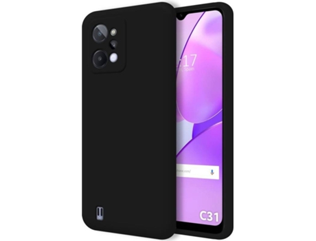Carcasa para Realme C31 TUMUNDOSMARTPHONE Silicona Líquida Negro