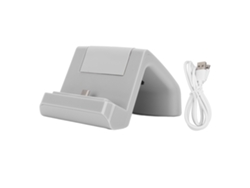Mali base de Carregamento para Switch Lite com Luz Led Indicadora e Suporte Estável Cinza