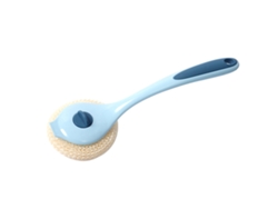 Cepillo Para Limpiar Ollas Con Mango Largo, Suave, Que No Raya, Desmontable, Azul.
