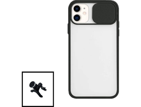 Carcasa + Soporte iphone 12 Pro Max PHONECARE Slide Window Anti Choque Frosted Negro 93432