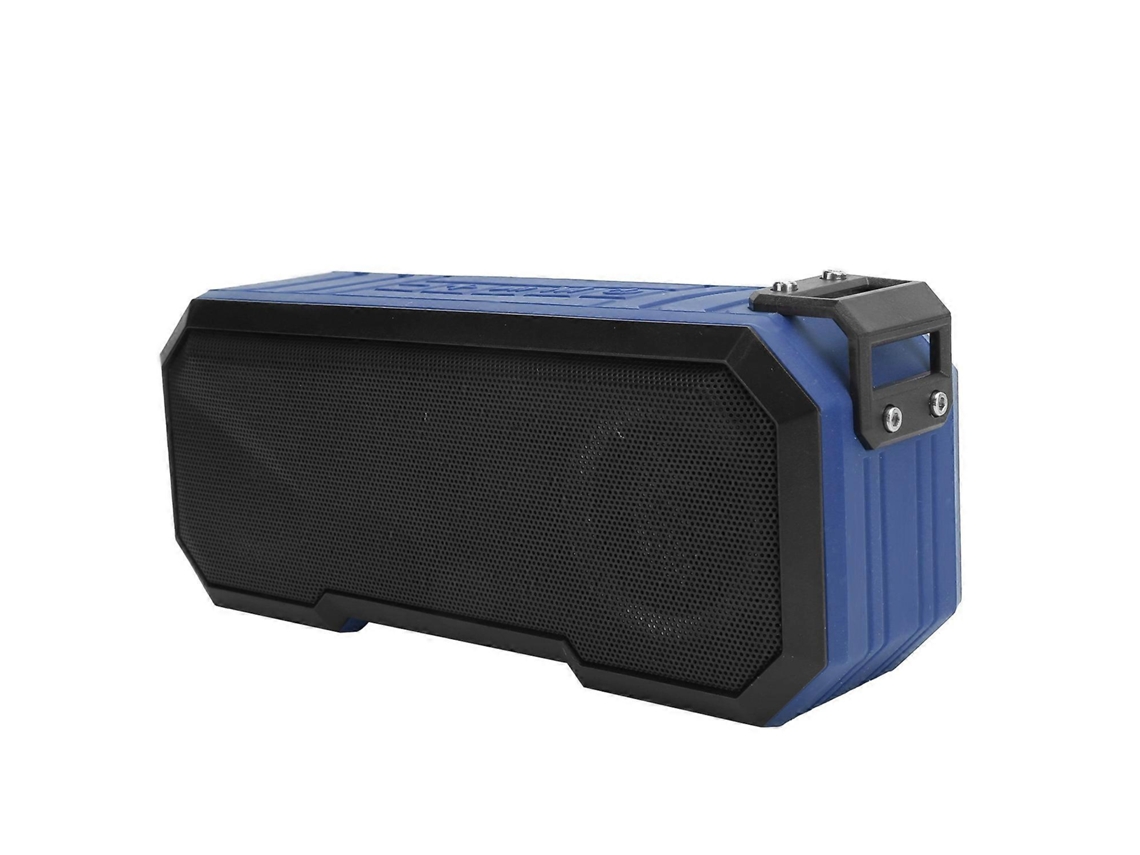 Altavoz Bluetooth inalámbrico Yunzii IPX7 resistente al agua con flash y luz, altavoz estéreo con graves, azul claro