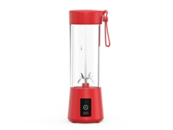 Licuadora Portátil Con Seis Cuchillas De 13 Onzas Para Jugos, Yogures, Batidos Y Batidos Con Puerto De Carga Usb Tipo C CHRUI Rojo
