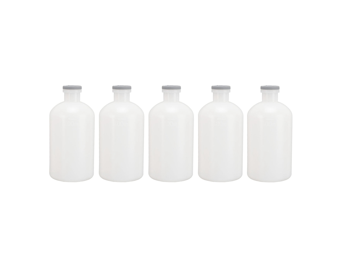 5 Unidades De Frascos De Jeringa Veterinaria Reutilizables De Pp De 100 Ml Para Inyección En Animales (en Stock)