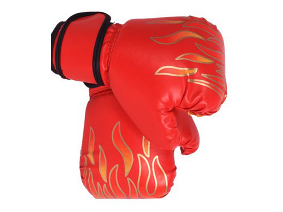Yncm-guantes De Boxeo Para Niños, Para Entrenamiento Profesional, Para Jóvenes, De Pu Grueso, Color Rojo