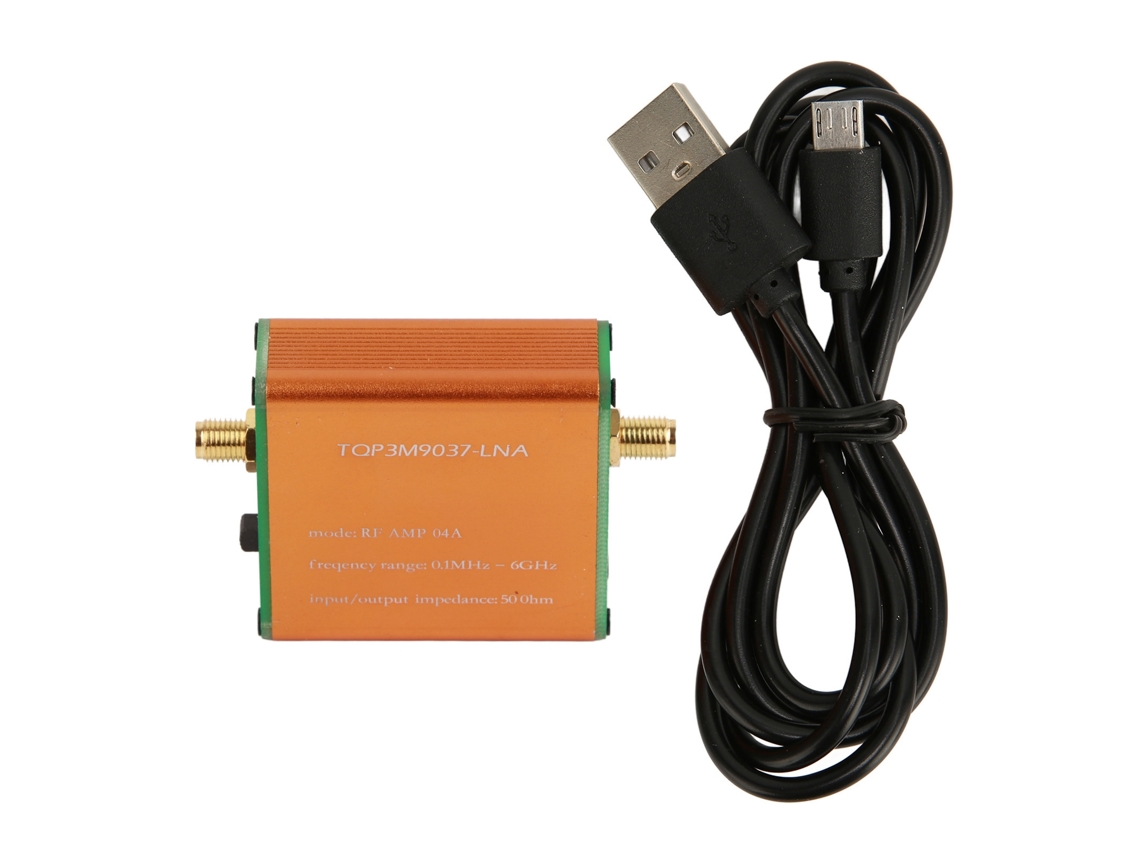 Módulo Amplificador Lna De Bajo Ruido De Banda Completa De 0,1 Mhz A 6 Ghz Con Batería Integrada, Alta Ganancia De 20 Db, Profesional.
