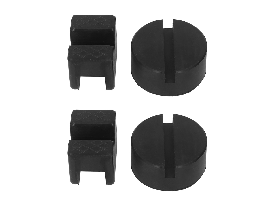 Kit De 4 Almohadillas Universales De Goma Redondas Y En Forma De V Para La Gestión De Carga De Vagones De 2 A 4 Toneladas.