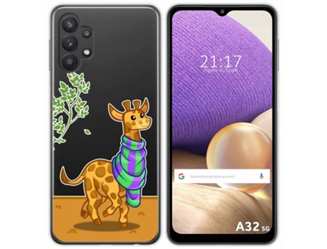 Carcasa Samsung Galaxy A32 5G TUMUNDOSMARTPHONE Dibujos Transparente Multicolor