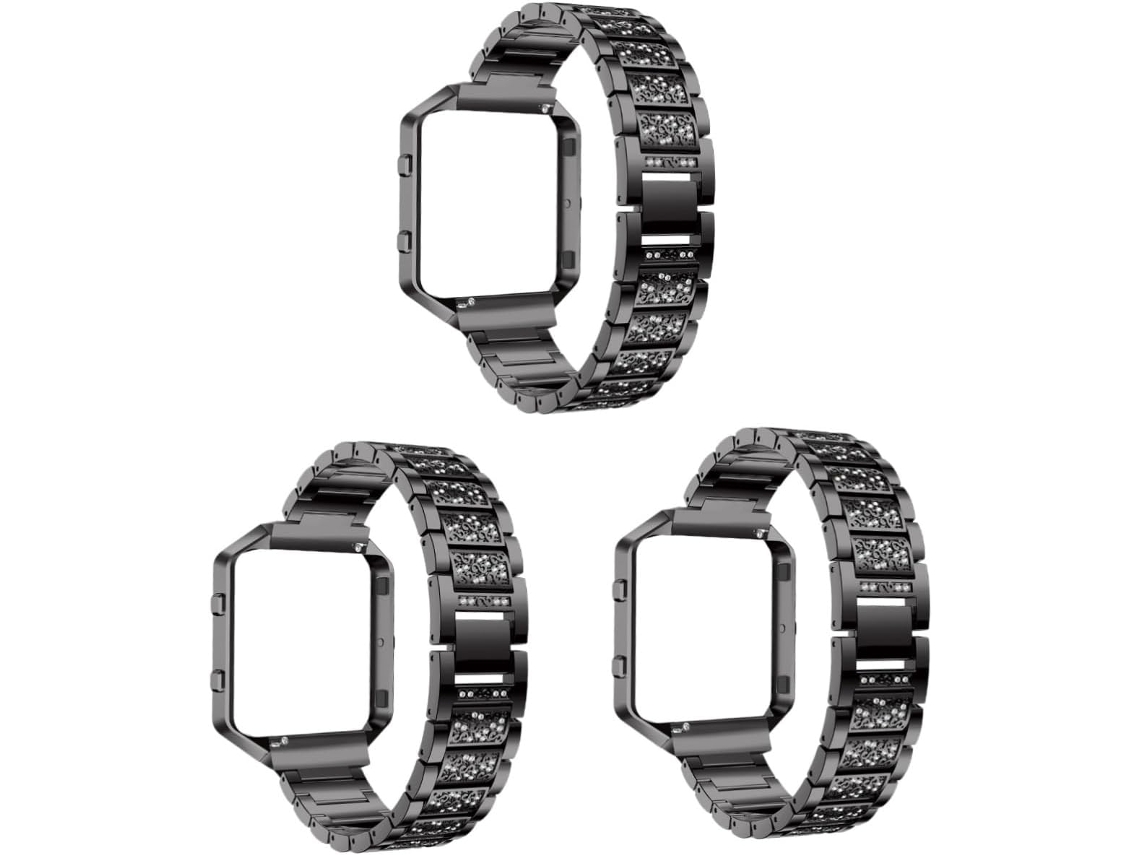 Juego De 3 Elegantes Correas Negras Para Reloj, Accesorios Compatibles Con Marcos De Reloj.