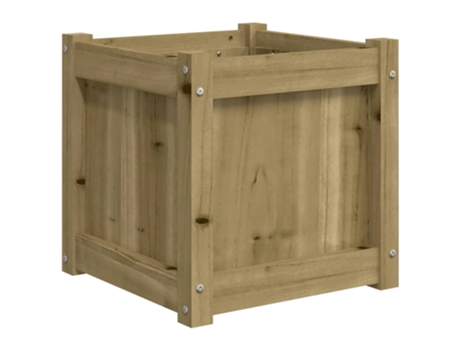 Jardinera madera maciza de pino impregnada VIDAXL (40 x 40 x 40 cm)