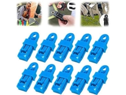10 Clips Ajustables De Plástico Resistentes Para Lonas Y Toldos, Bloqueo Seguro, Impermeables, Uso Fácil, Multiuso Verde