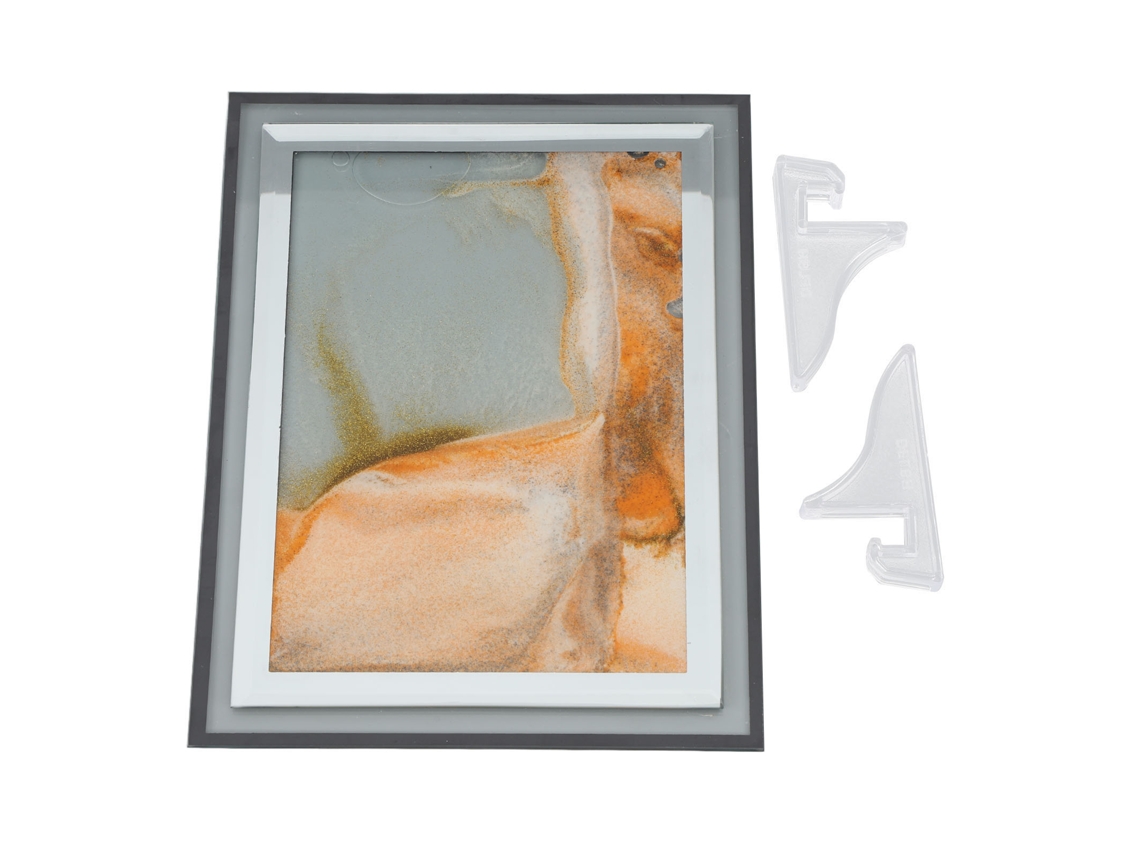 2026yncm-pintura De Arte De Arena Móvil Decoración Imagen De Arena Líquida Para Escritorio Relajación Ansiedad Amarilla