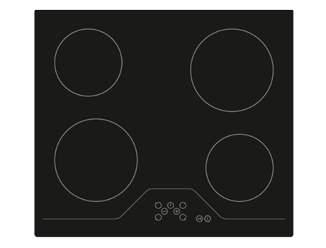 TELEFUNKEN TK60V4ATT placa Preto Embutido 59 cm Cerâmica 4 zona(s)