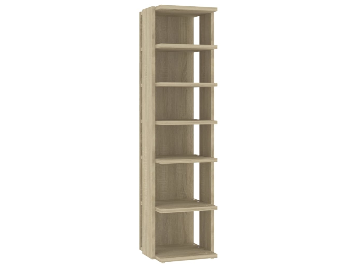 Zapatero de roble Sonoma MAISON EXCLUSIVE Derivados de madera (27,5 x 27 x 102 cm)