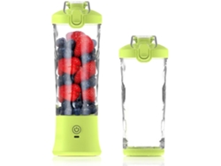 Licuadora Portátil De 20Oz, Taza Exprimidora De Frutas Pequeña Recargable Por Usb-C, Sin Bpa Para Cocina, Viajes, Deportes CHRUI Amarillo