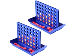 Juego De Mesa Clásico 4 En 1, Portátil, Tamaño Mini Para Niños, Compañero De Viaje Ideal Para La Diversión Familiar (paquete De 2)