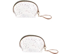 Neceser De Viaje Transparente De 2 Piezas, Impermeable, De Gran Capacidad Para Cosméticos Y Otros Artículos.