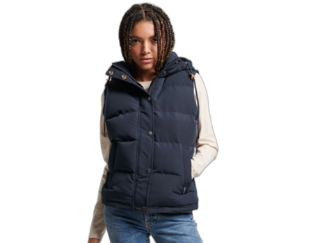 Chaqueta vintage de mujer sin mangas y con capucha SUPERDRY Everest