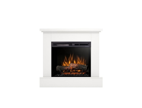Chimenea LED eléctrica de pie YUKON 23' Blanco mate 92 x 86 x 29 OUTINFIRE