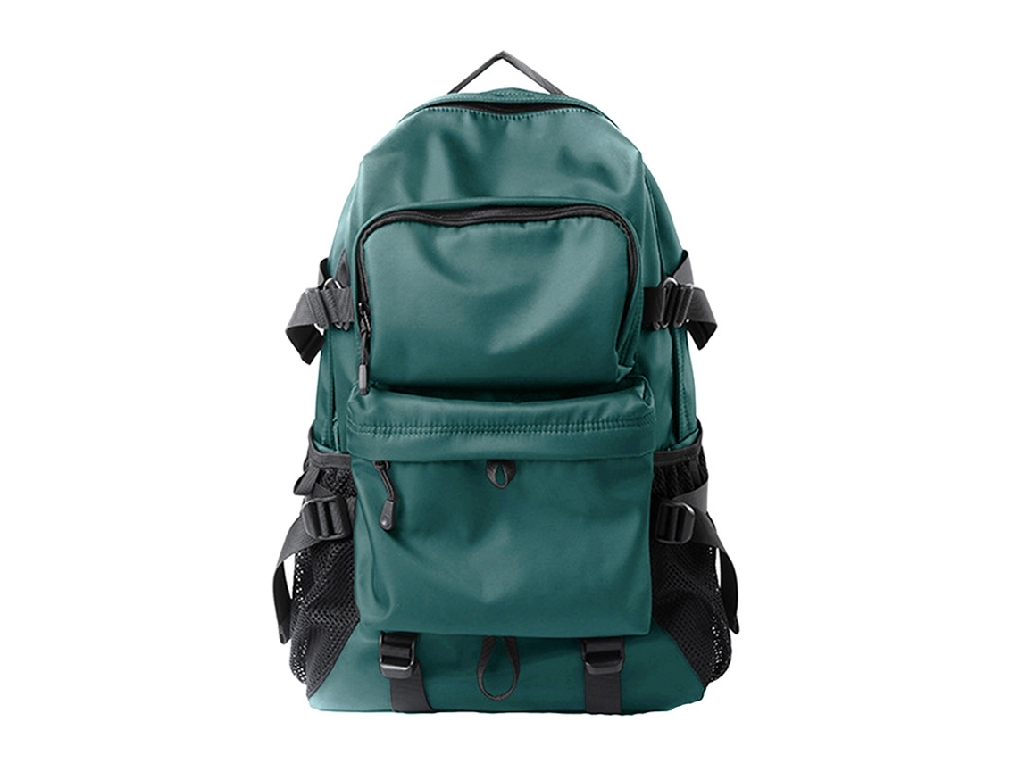 Mochila grande para hombre, 47x32x14cm. Mochila escolar para viajes/trabajo, verde oscuro, Hexinyigjly
