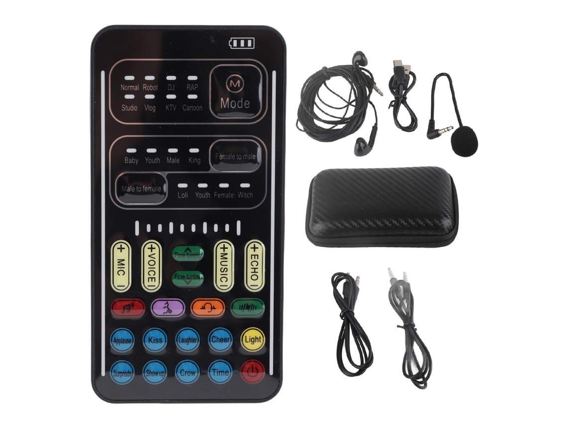 Dispositivo Portátil Cambiador De Voz Con 8 Efectos De Sonido Para Llamadas Y Juegos.