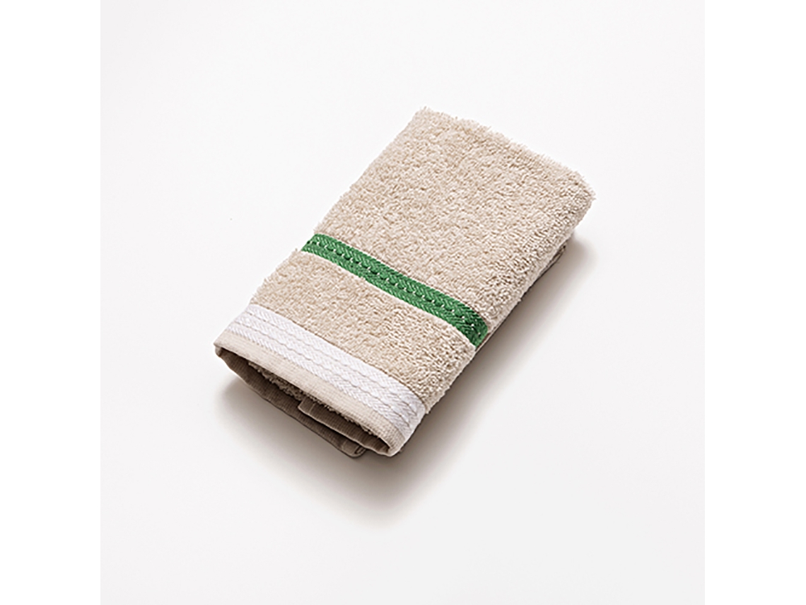 Toalla De Tocador Beige Con Rayas 30X50Cm Benetton Neutral