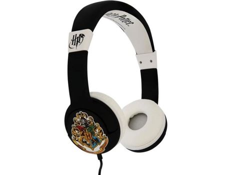 Auriculares con cable Tween Harry Potter Hogwarts Crest Blanco y Negro OTL
