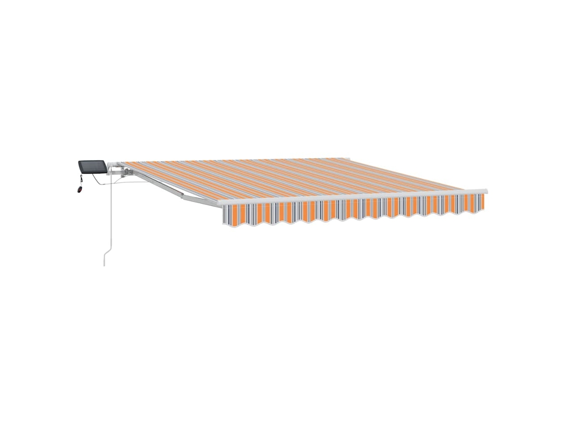 Maison Exclusive - Toldo Retráctil Manual Multicolor 300 X 250 Cm Tela Y Acero