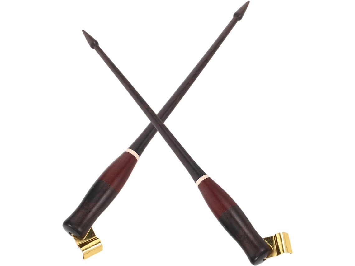 Juego De 2 Plumas Estilográficas Versátiles Para Caligrafía Y Rotulación A Mano, Fabricadas En Resina Y Madera.