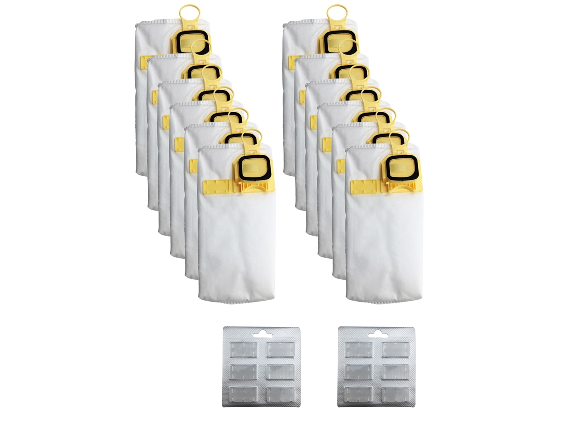 Reemplazo de bolsa de polvo de eficiencia de 12 piezas para aspiradora Vorwerk Vk140 Vk150 Fp-140