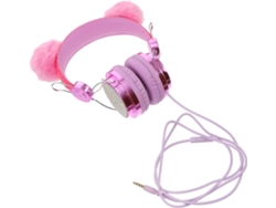 Auriculares Con Orejas De Gato, Brillantes Diamantes De Imitación Y Micrófono Para Niños Y Niñas - Alta Calidad