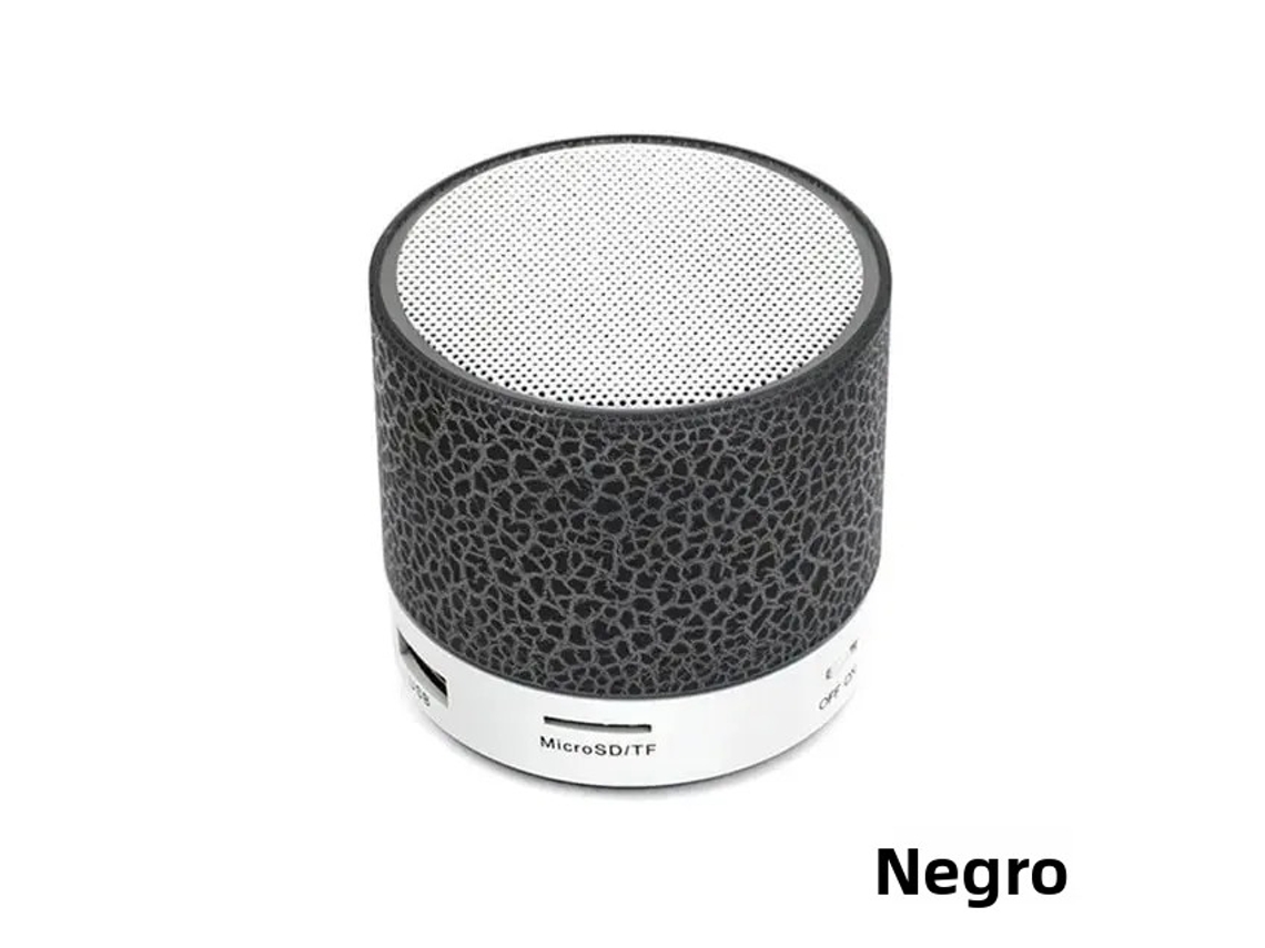 (negro) Mini Altavoz Bluetooth Altavoz Inalámbrico Led Portátil
