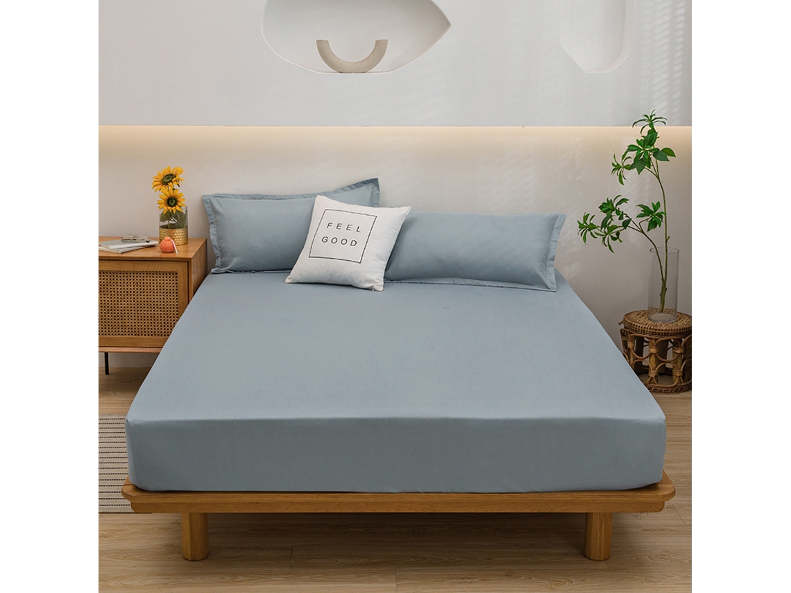 Juego De Sábanas 4 Piezas (sábana Bajera, Sábana Encimera Y Dos Fundas De Almohada) Para 160 X 200 Cm - Cian Digitallab
