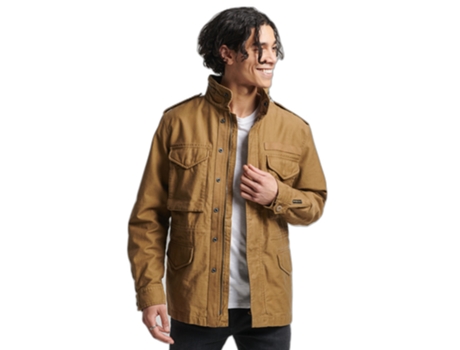 Abrigo para Hombre SUPERDRY (L - Algodón - Multicolor)