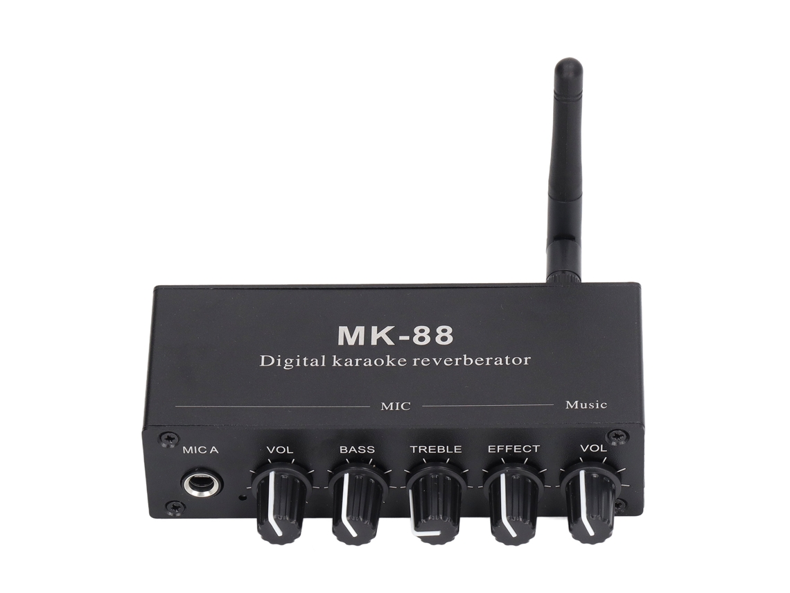 Amplificador De Reverberación Digital Estéreo Bluetooth 5.0 Con Entrada De Micrófono Dc 12v